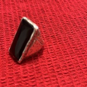 Silpada rare sterling 925 ring with black onyx stone  size 7